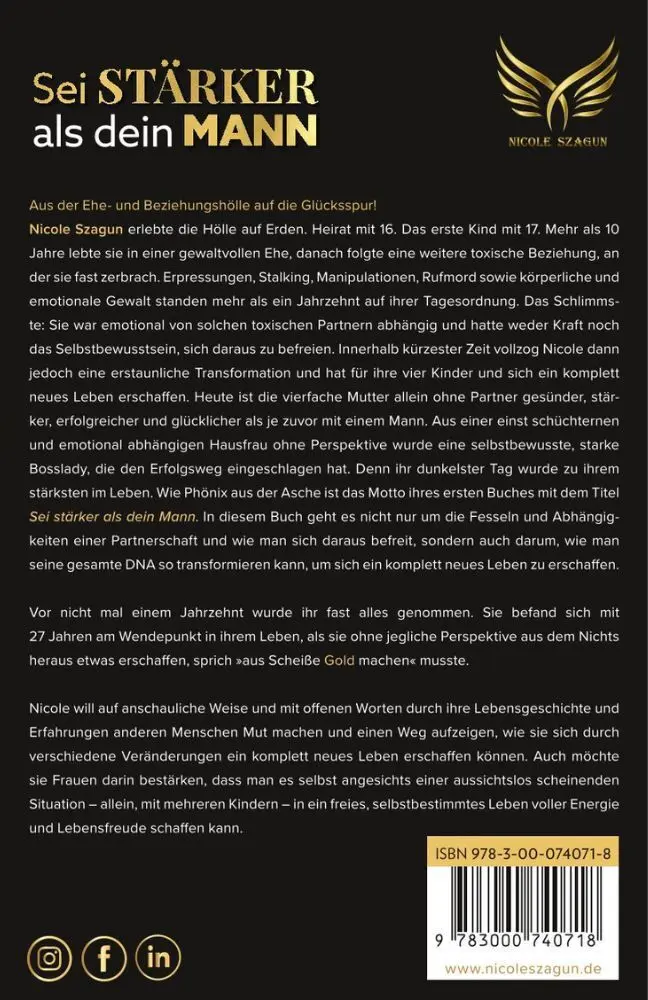 Bild: 9783000740718 | Sei Stärker als dein Mann | Nicole Szagun | Buch | Deutsch | 2023