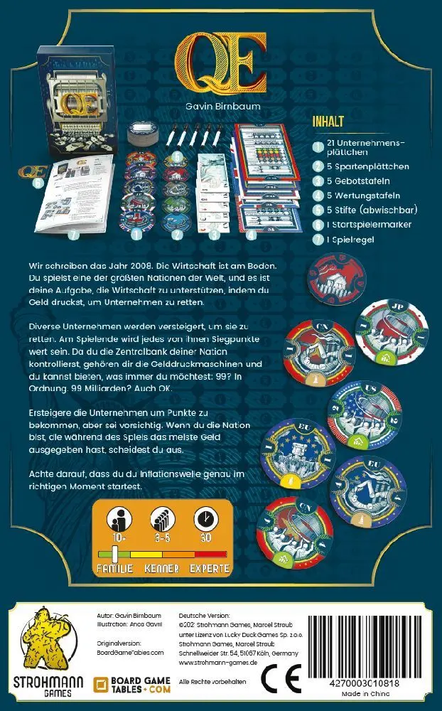 Bild: 4270003010818 | Q.E. | Gavin Birnbaum | Spiel | STRD0012 | Deutsch | 2023 | Asmodee