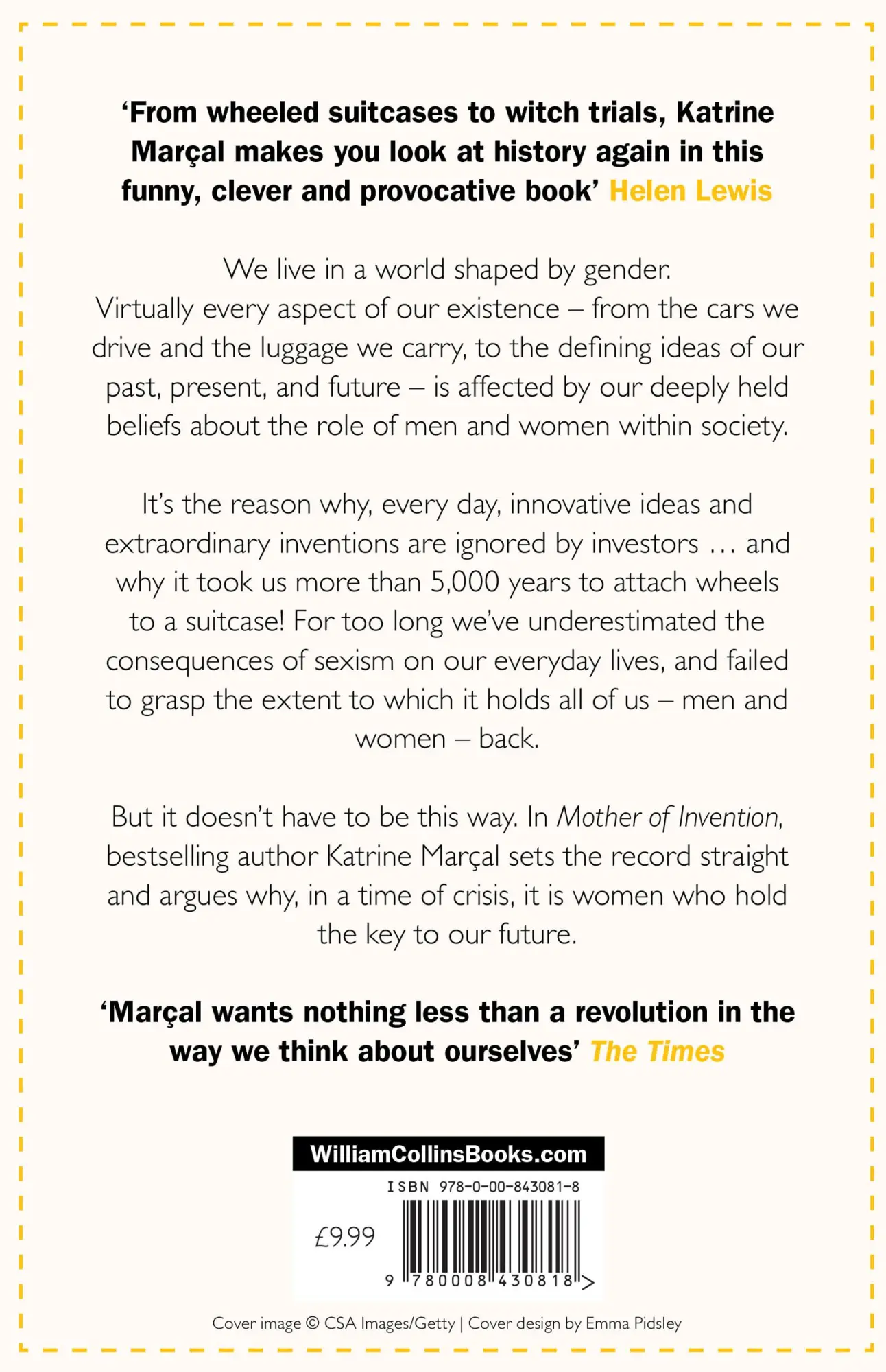 Rückseite: 9780008430818 | Mother of Invention | Katrine Marçal | Taschenbuch | 320 S. | Englisch Rückseite: 9780008430818 | Mother of Invention | Katrine Marçal | Taschenbuch | 320 S. | Englisch