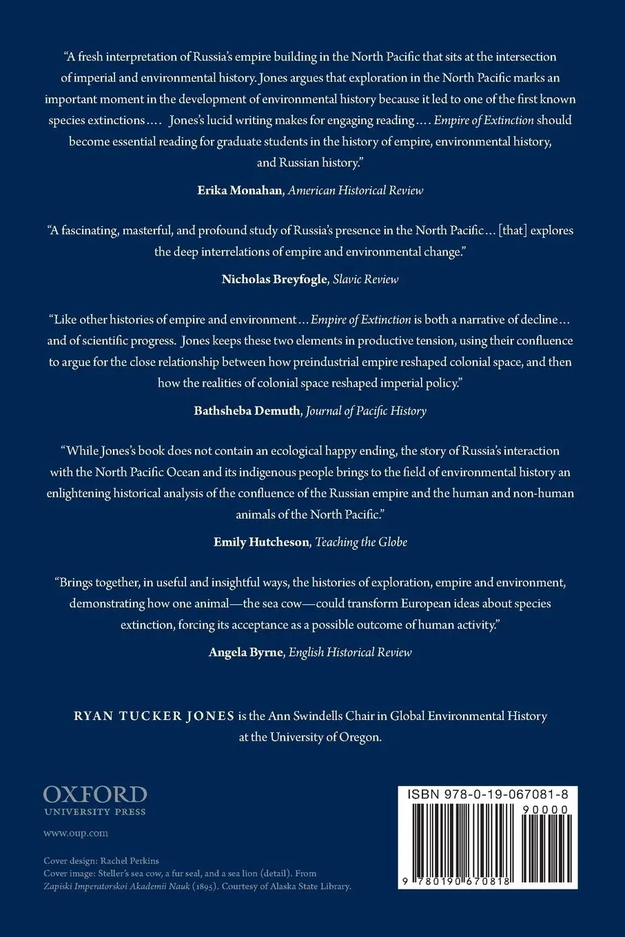 Rückseite: 9780190670818 | Empire of Extinction | Ryan Tucker Jones | Taschenbuch | Englisch