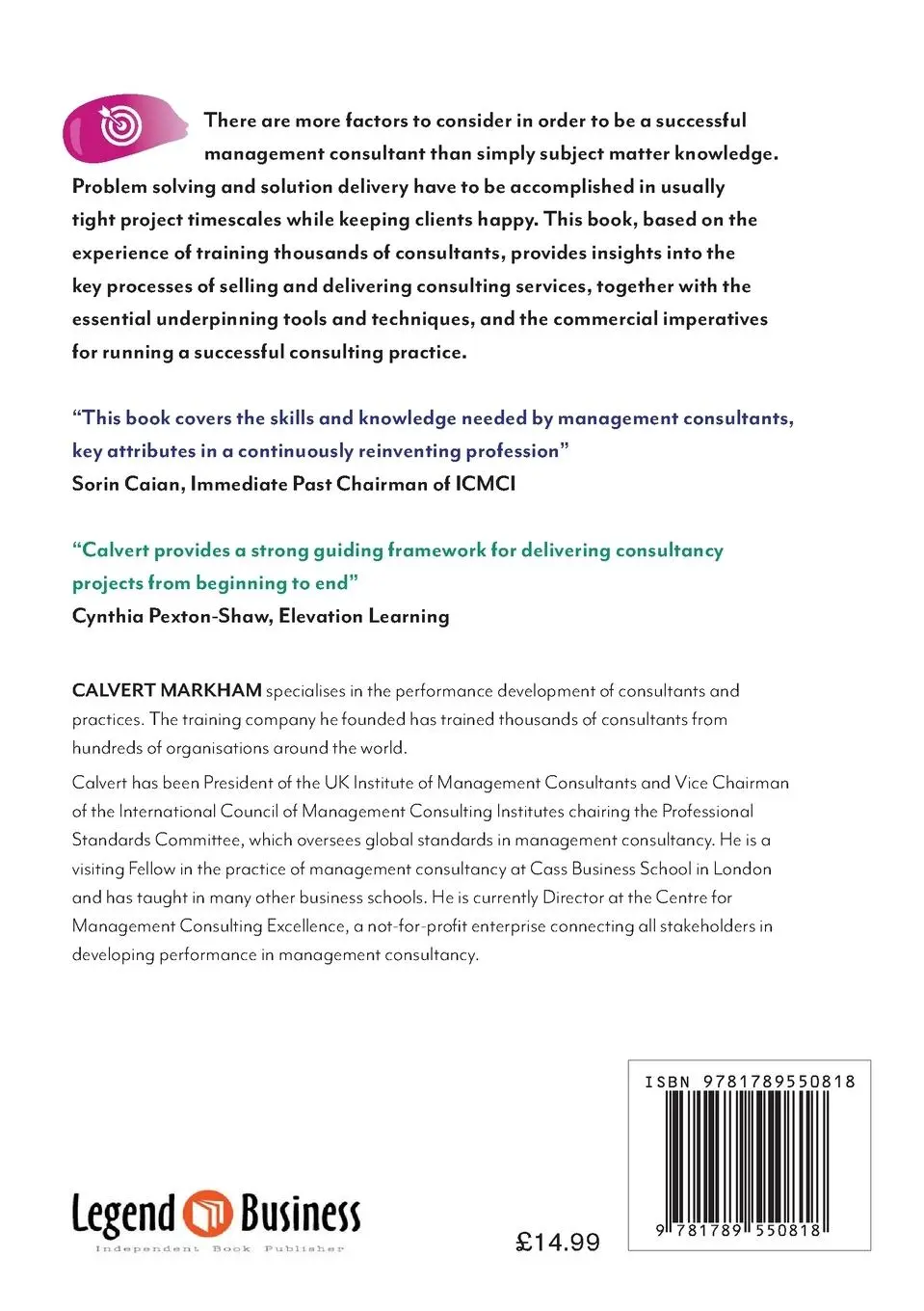 Rückseite: 9781789550818 | The Art of Consultancy | Calvert Markham | Taschenbuch | Englisch