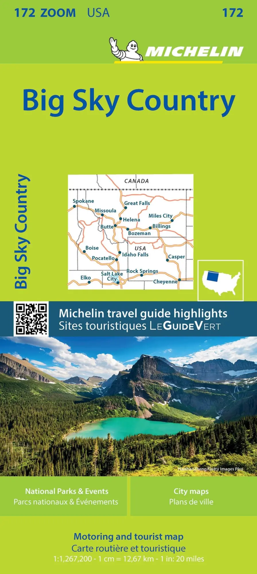Cover: 9782067190818 | Michelin Big Sky Country Map | Michelin | (Land-)Karte | Englisch
