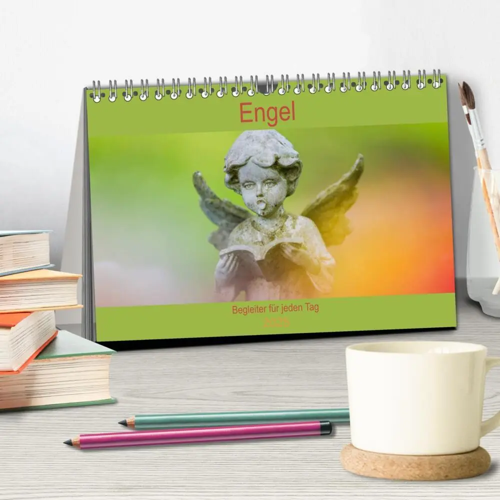 Bild: 9783435370818 | Engel - Begleiter für jeden Tag (Tischkalender 2025 DIN A5 quer),...