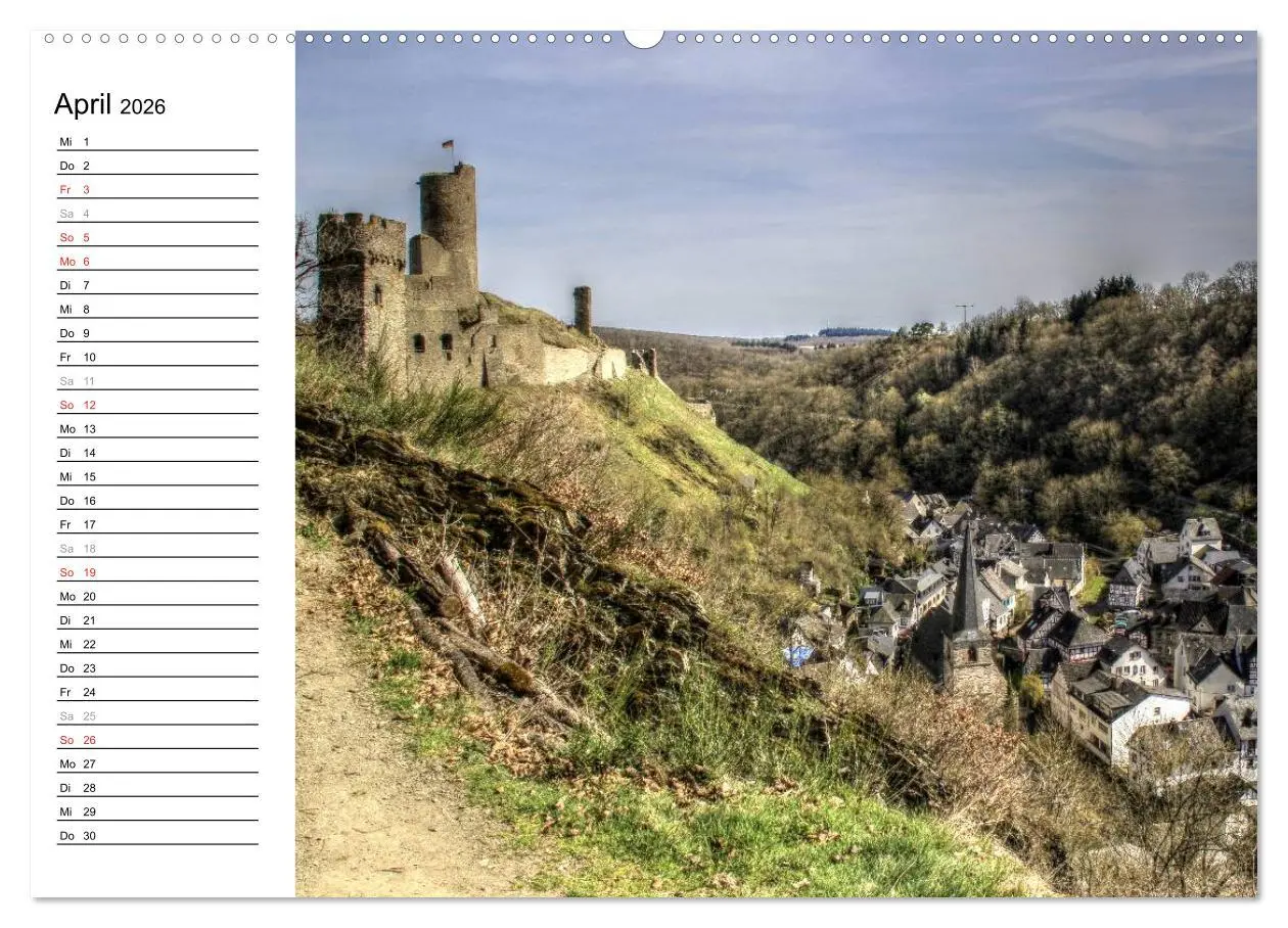 Bild: 9783516000818 | Eine Perle in der Eifel - Monreal (Wandkalender 2026 DIN A2 quer),...