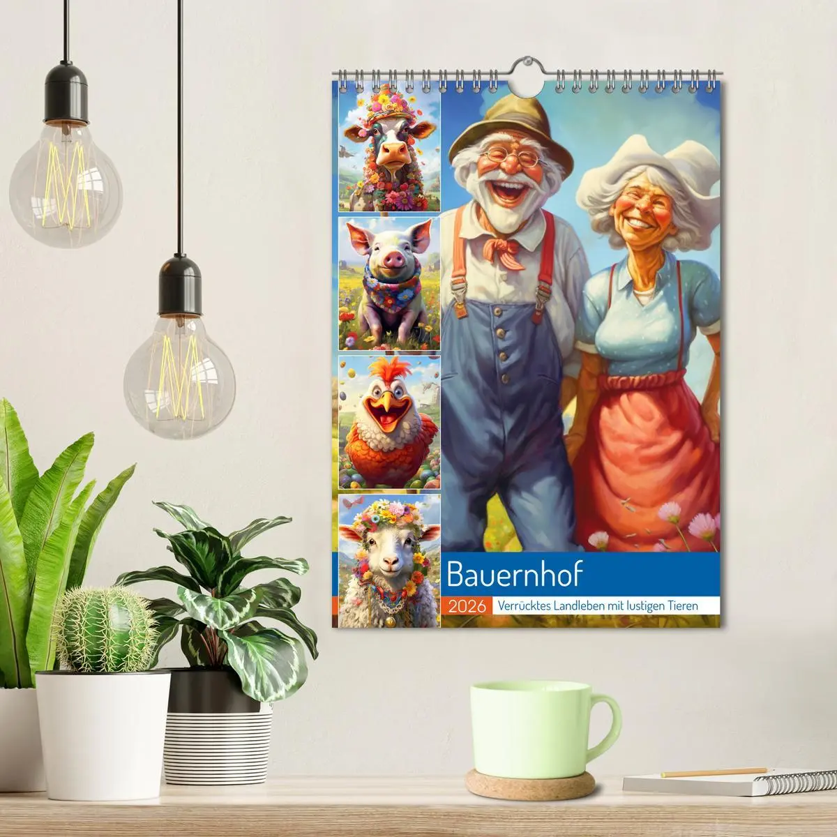 Bild: 9783516310818 | Bauernhof. Verrücktes Landleben mit lustigen Tieren (Wandkalender...