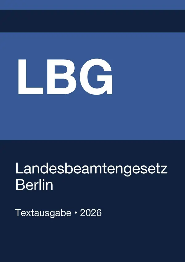 Cover: 9783565370818 | LBG - Landesbeamtengesetz Berlin 2026 | Gesetze24 Deutschland | Buch