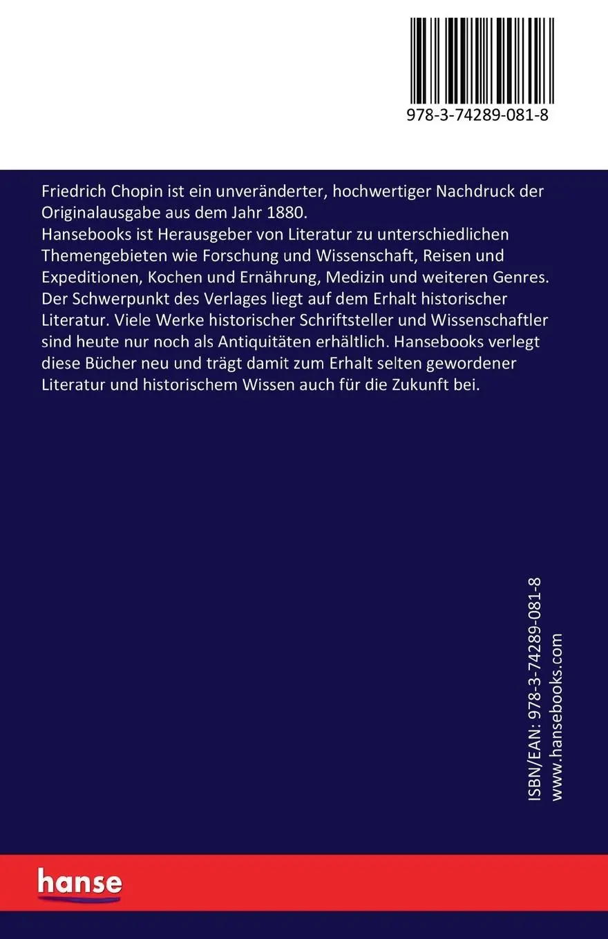 Rückseite: 9783742890818 | Friedrich Chopin | Franz Liszt | Taschenbuch | Paperback | 224 S.