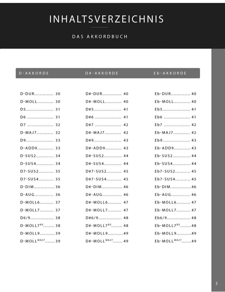 Bild: 9783982300818 | Das Gitarren Akkordbuch - Über 2000 Gitarrenakkorde -...