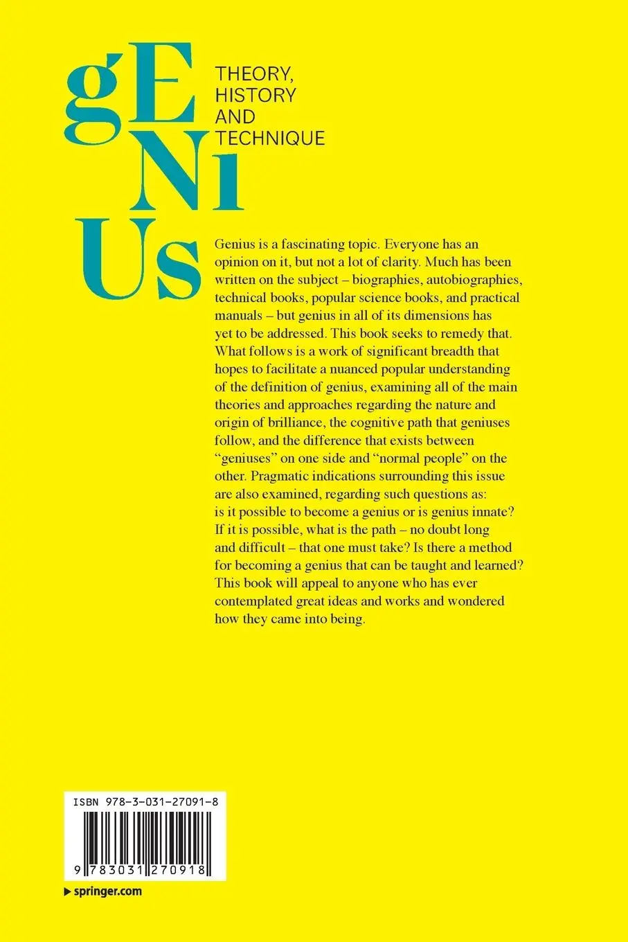 Rückseite: 9783031270918 | Genius | Theory, History and Technique | Roberto Manzocco | Buch