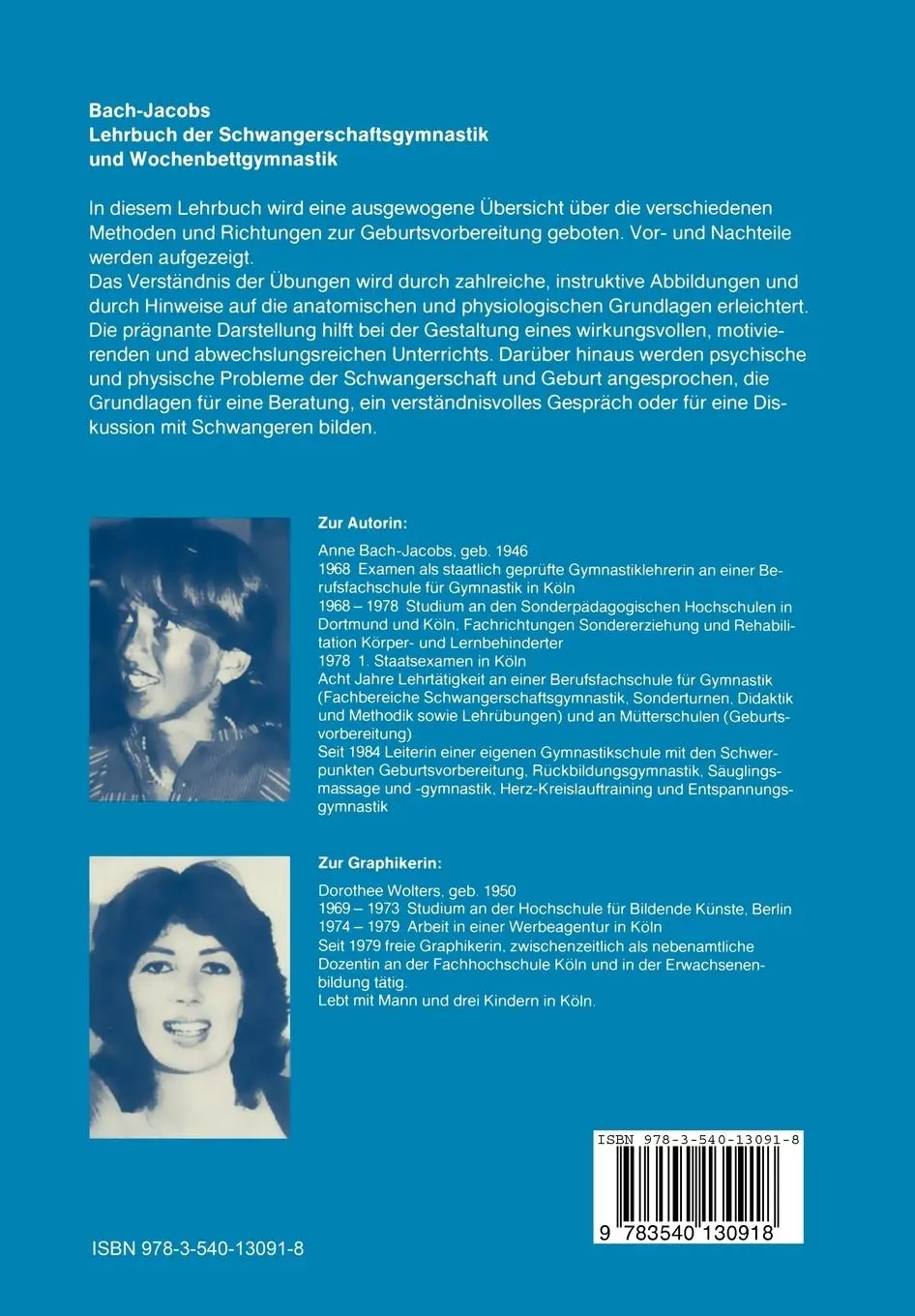 Rückseite: 9783540130918 | Lehrbuch der Schwangerschaftsgymnastik und Wochenbettgymnastik | Buch