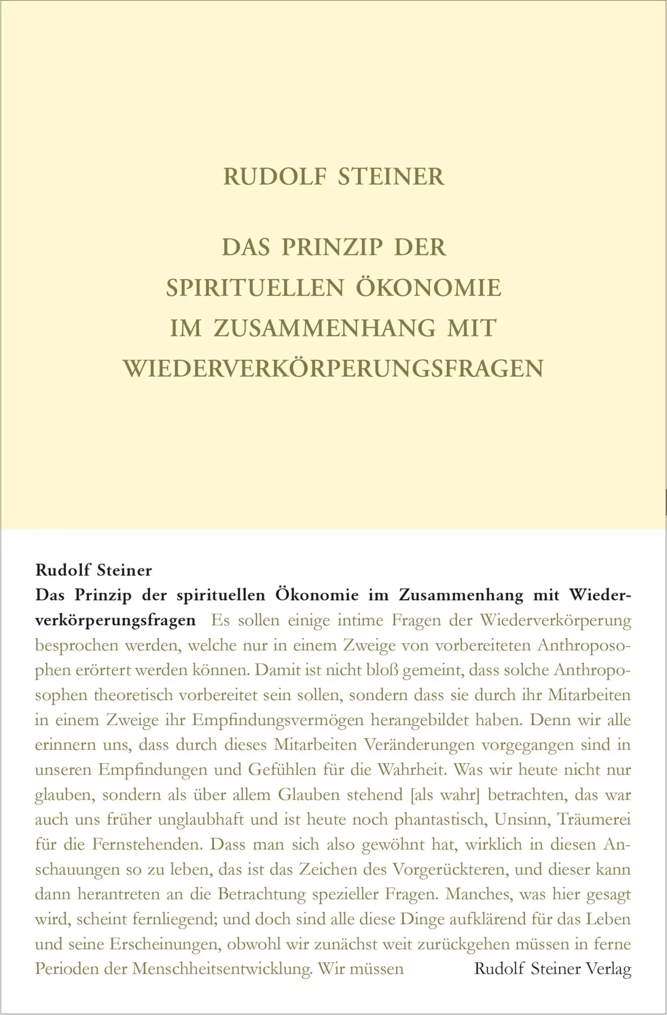 Cover: 9783727410918 | Das Prinzip der spirituellen Ökonomie im Zusammenhang mit...