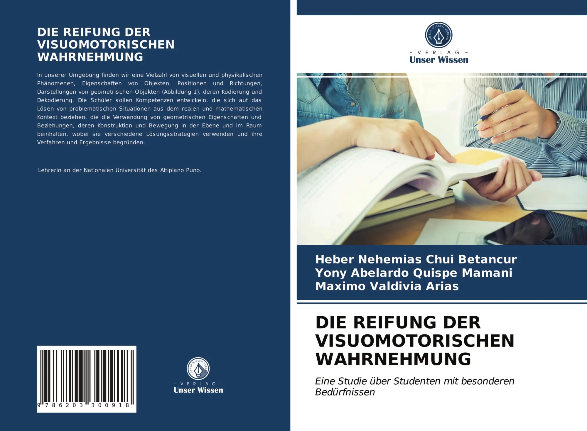 Cover: 9786203300918 | DIE REIFUNG DER VISUOMOTORISCHEN WAHRNEHMUNG | Betancur (u. a.) | Buch