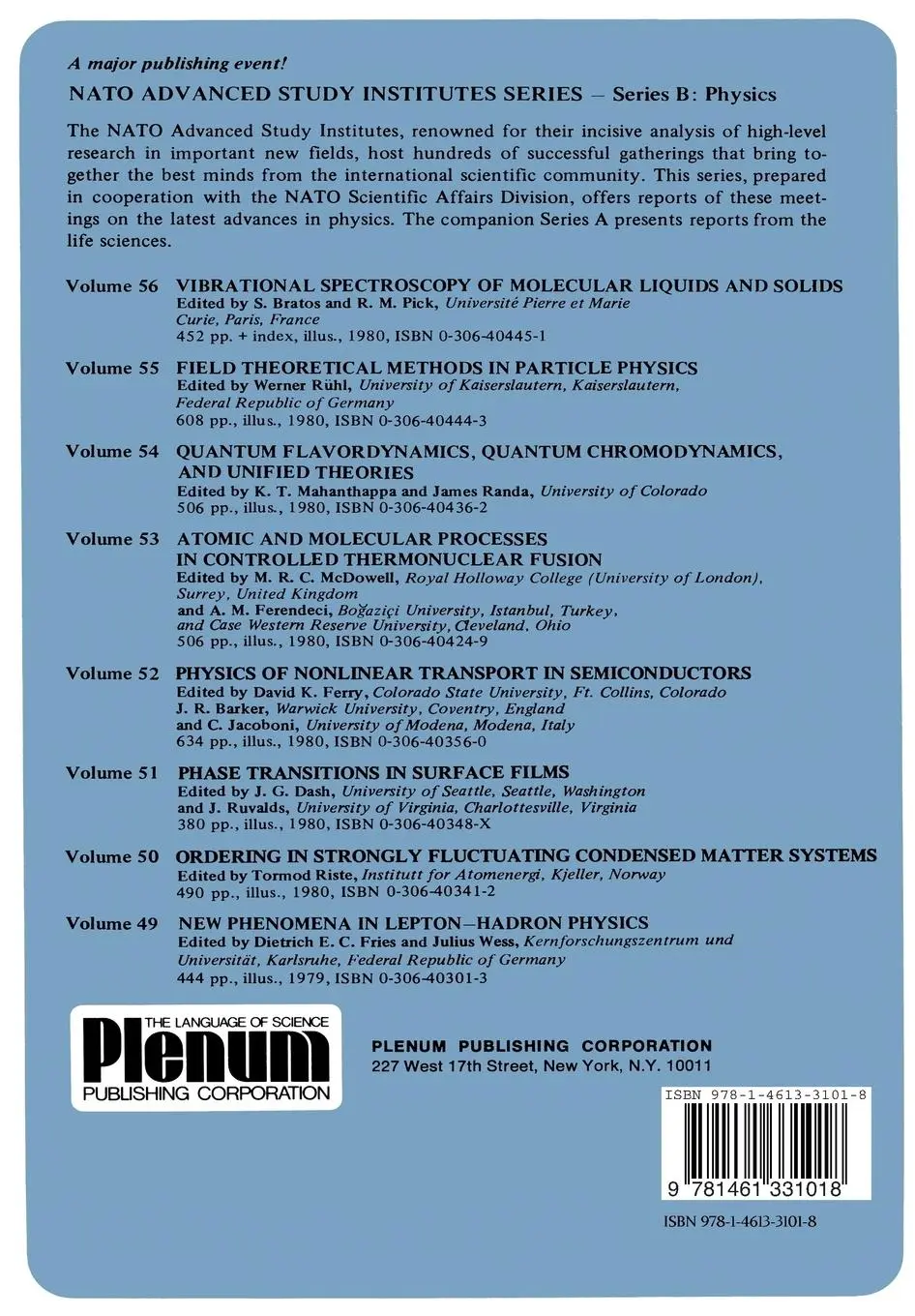 Rückseite: 9781461331018 | Quantum Flavordynamics, Quantum Chromodynamics, and Unified Theories