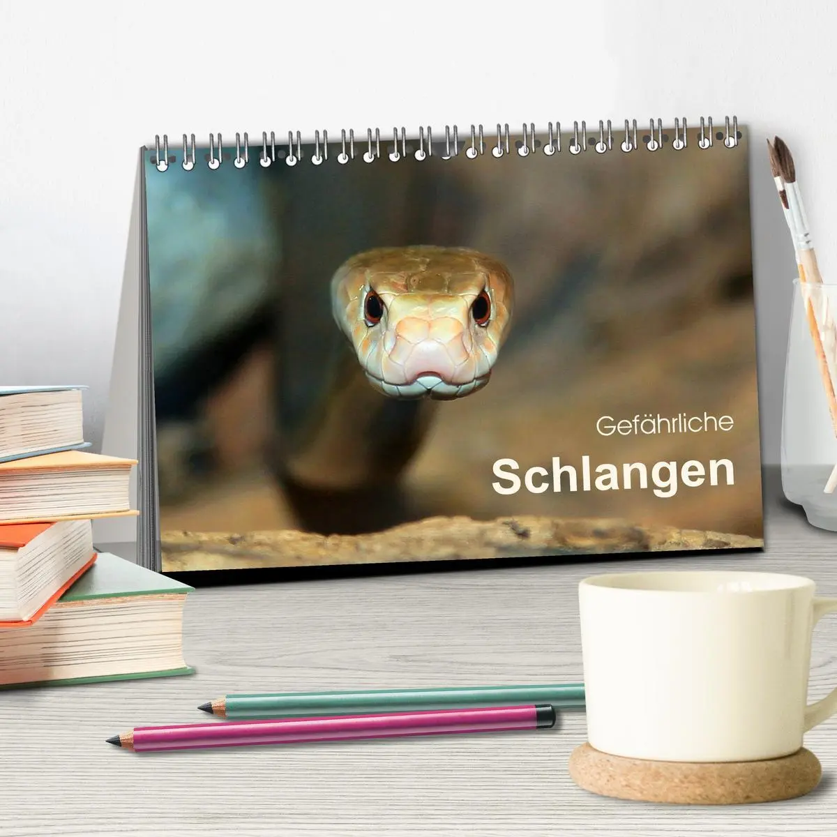 Bild: 9783516051018 | Gefährliche Schlangen (Tischkalender 2026 DIN A5 quer), CALVENDO...