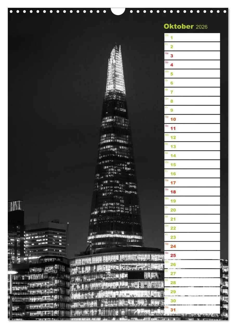 Bild: 9783516431018 | Big City London (Wandkalender 2026 DIN A3 hoch), CALVENDO...