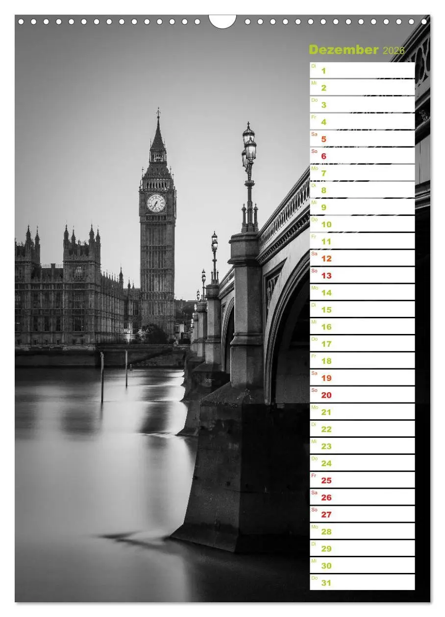 Bild: 9783516431018 | Big City London (Wandkalender 2026 DIN A3 hoch), CALVENDO...