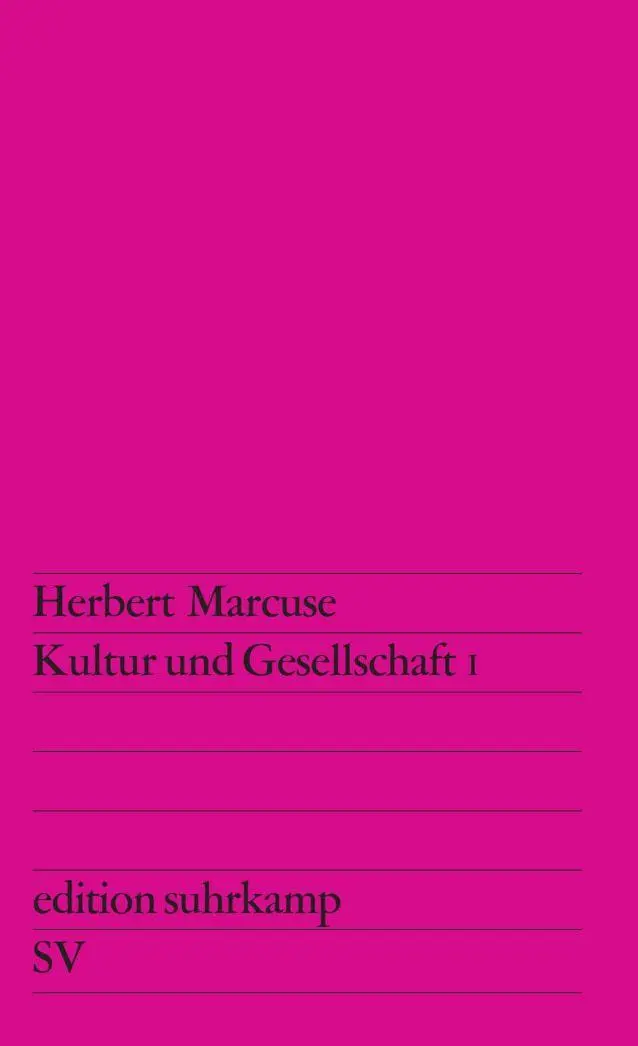 Cover: 9783518101018 | Kultur und Gesellschaft I | Herbert Marcuse | Taschenbuch | 179 S.