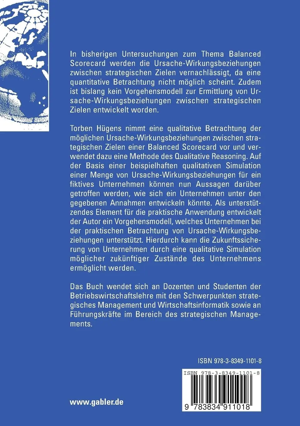 Rückseite: 9783834911018 | Balanced Scorecard und Ursache-Wirkungsbeziehungen | Torben Hügens
