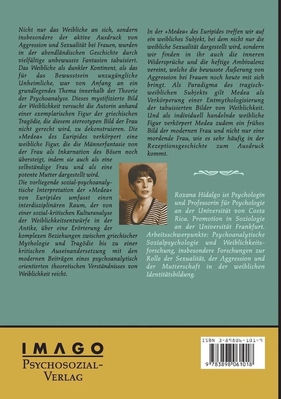 Rückseite: 9783898061018 | Die Medea des Euripides | Roxana Hidalgo | Taschenbuch | 341 S. | 2015