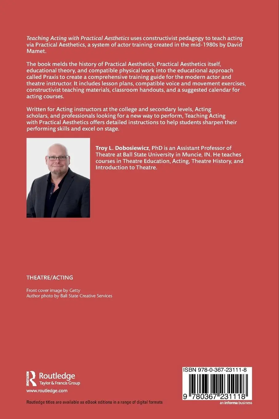 Rückseite: 9780367231118 | Teaching Acting with Practical Aesthetics | Troy Dobosiewicz | Buch