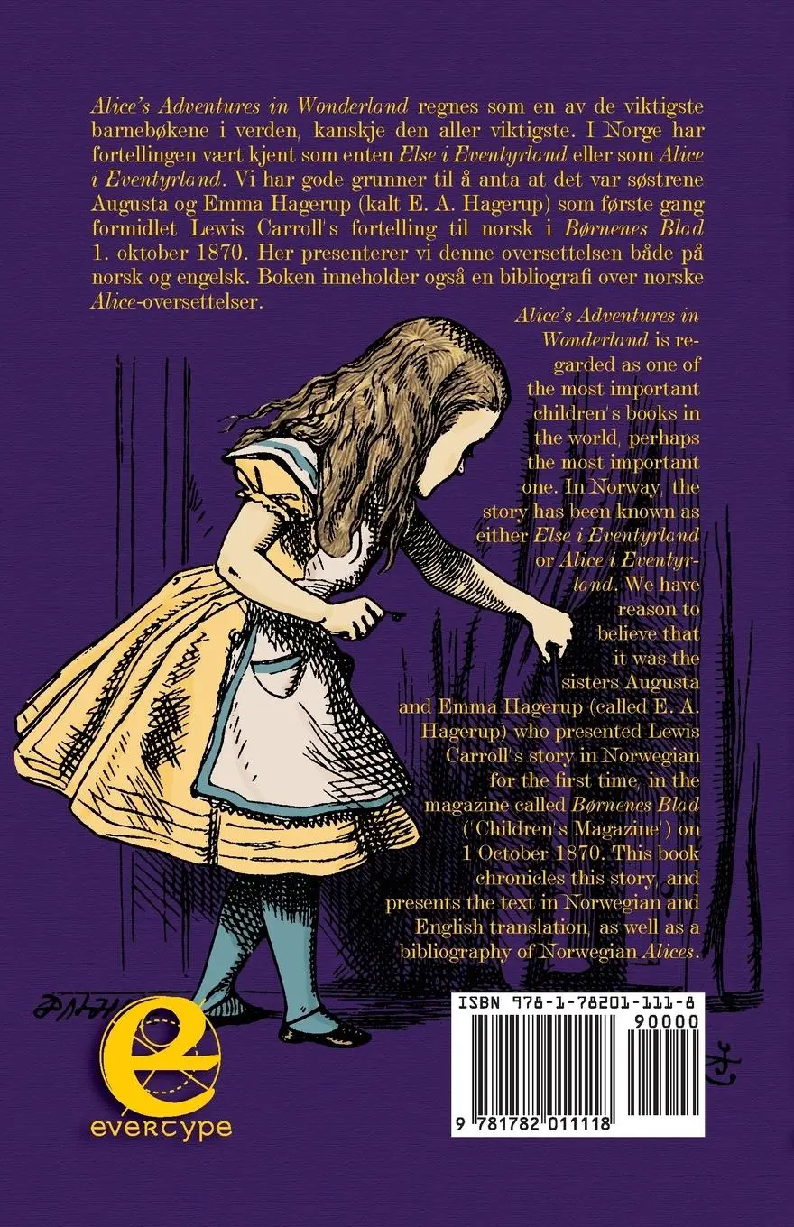 Rückseite: 9781782011118 | Elises Eventyr i Undernes Land - Elise's Adventures in the Land of...