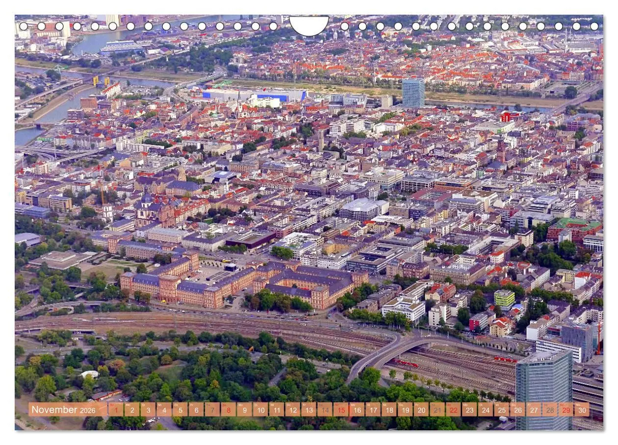Bild: 9783516041118 | Mannheim - Stadt im Quadrat (Wandkalender 2026 DIN A4 quer),...
