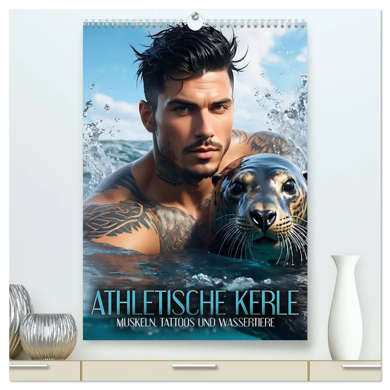 Cover: 9783516281118 | Athletische Kerle - Muskeln, Tattoos und Wassertiere (hochwertiger...