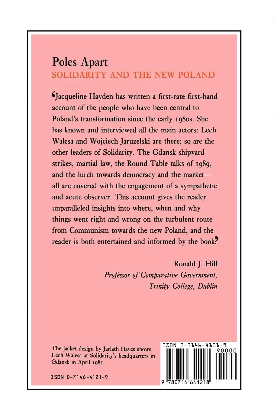 Rückseite: 9780714641218 | Poles Apart Pb | Solidarity and The New Poland | Jacqueline Hayden