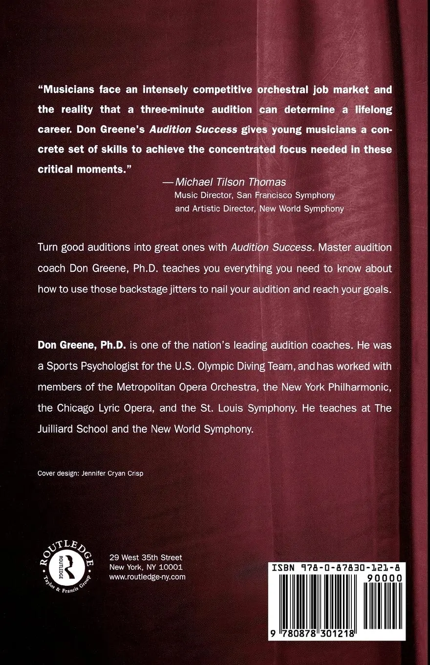 Rückseite: 9780878301218 | Audition Success | Don Greene | Taschenbuch | Englisch | 2001