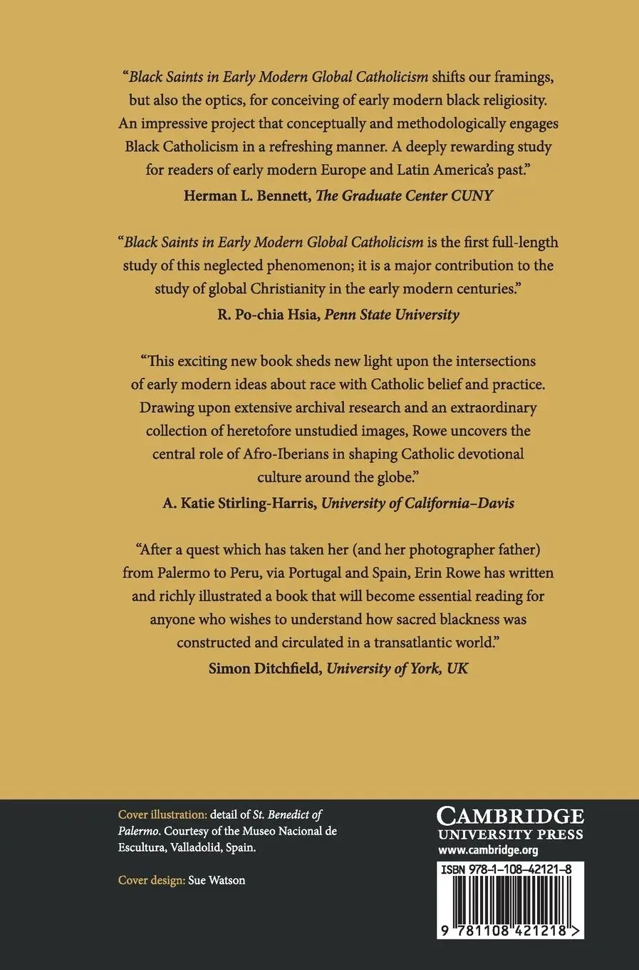 Rückseite: 9781108421218 | Black Saints in Early Modern Global Catholicism | Erin Kathleen Rowe