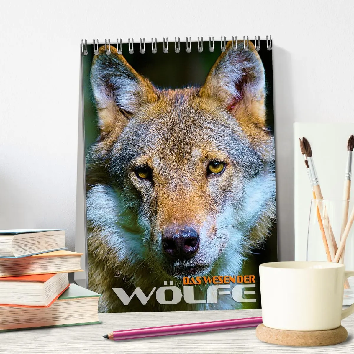Bild: 9783516341218 | Das Wesen der Wölfe (Tischkalender 2026 DIN A5 hoch), CALVENDO...