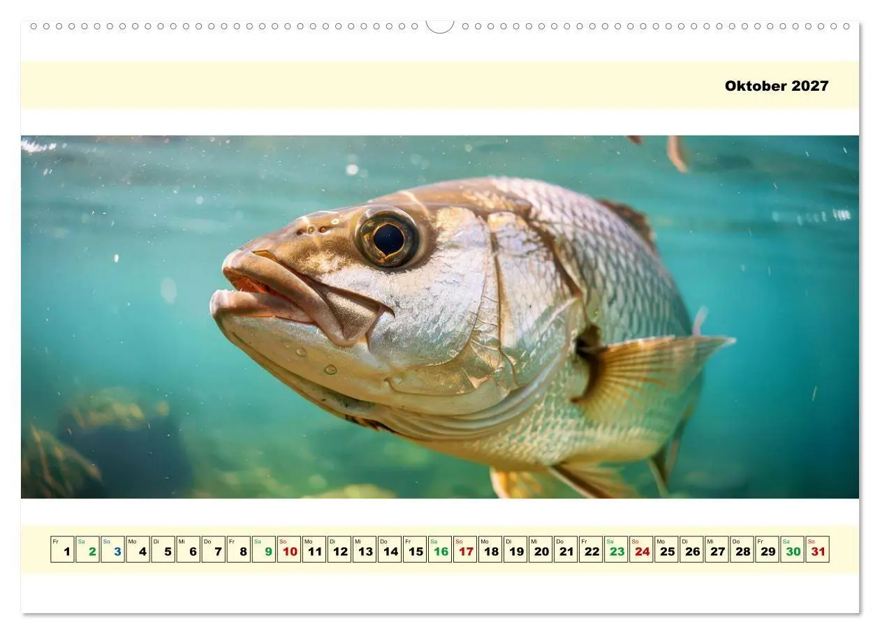 Bild: 9783594251218 | Mit dem Fisheye auf Fisch (hochwertiger Premium Wandkalender 2027...