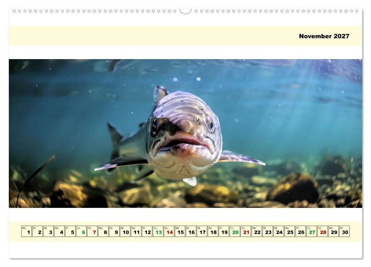 Bild: 9783594251218 | Mit dem Fisheye auf Fisch (hochwertiger Premium Wandkalender 2027...