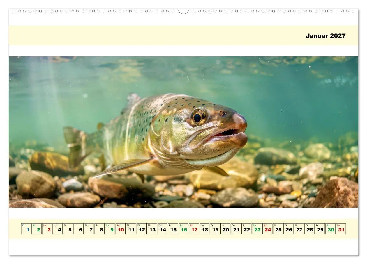 Bild: 9783594251218 | Mit dem Fisheye auf Fisch (hochwertiger Premium Wandkalender 2027...