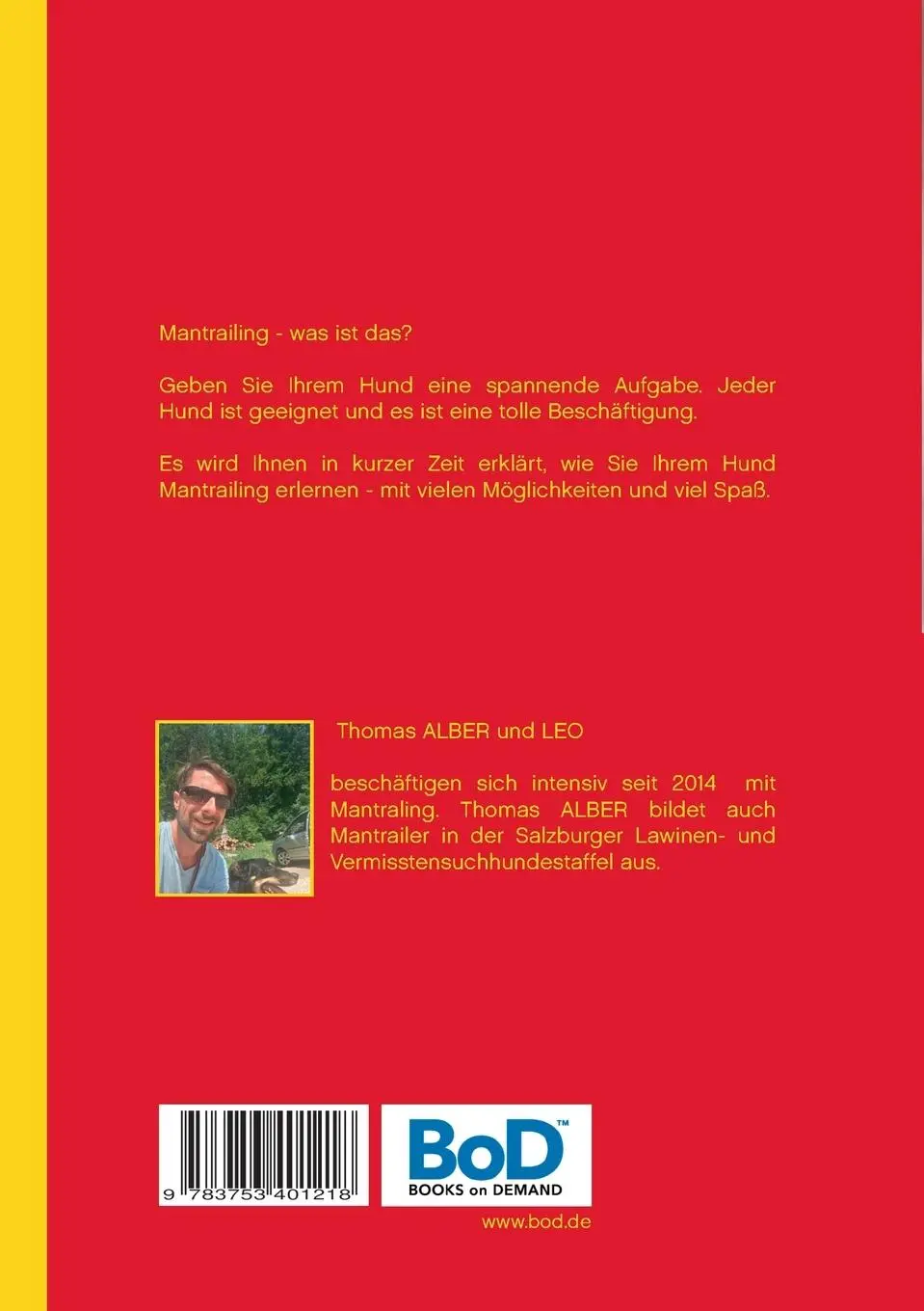 Rückseite: 9783753401218 | Mantrailing leicht gemacht | Thomas Alber | Taschenbuch | Paperback