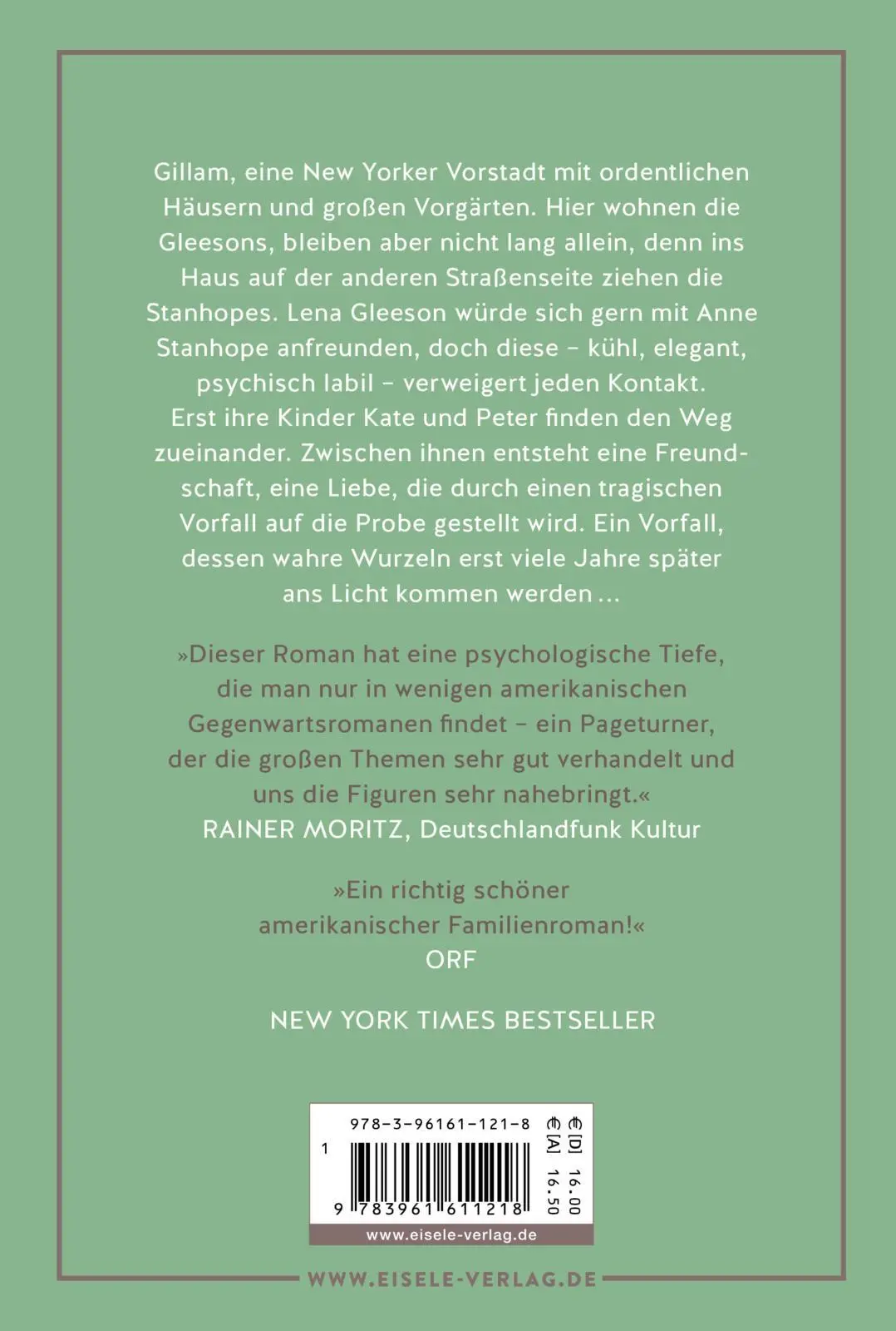 Rückseite: 9783961611218 | Wenn du mich heute wieder fragen würdest | Mary Beth Keane | Buch