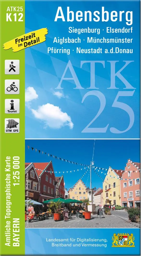 Cover: 9783987761218 | ATK25-K12 Abensberg (Amtliche Topographische Karte 1:25000) | Deutsch