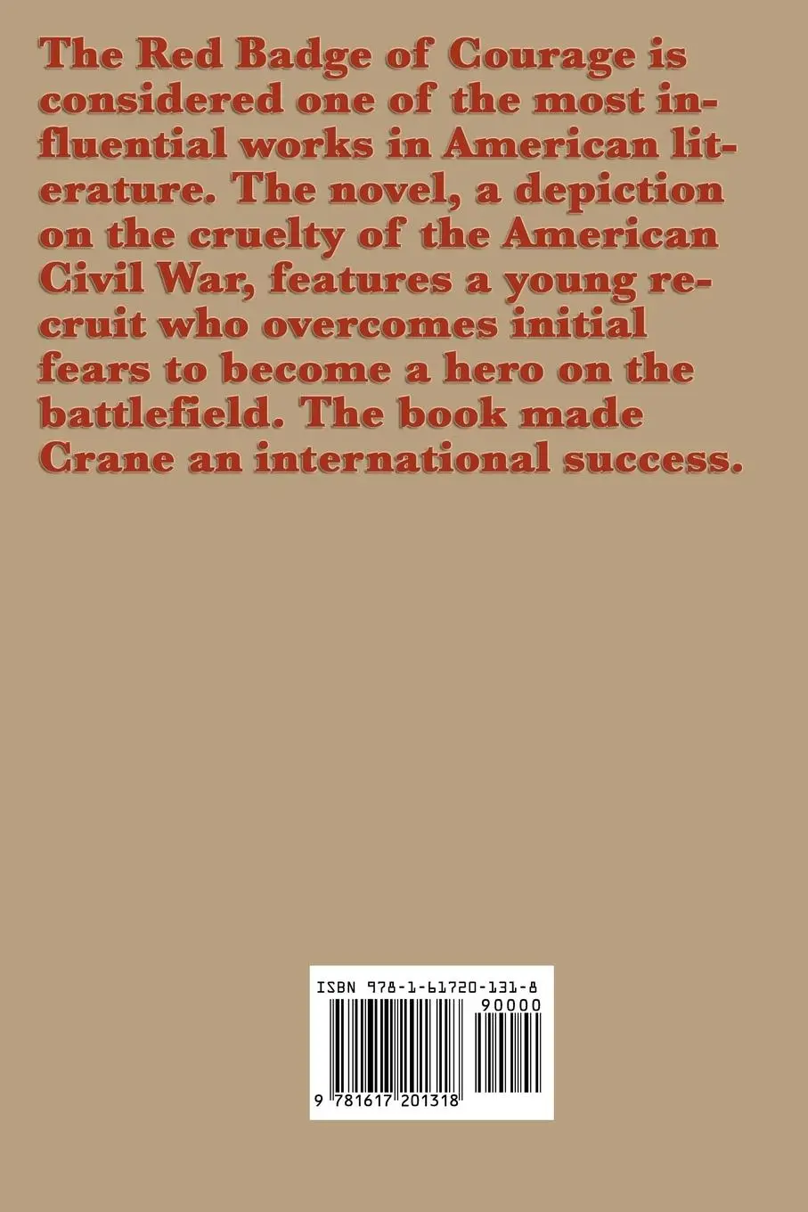 Rückseite: 9781617201318 | The Red Badge of Courage - A Classic Novel of War, Fear, and the...