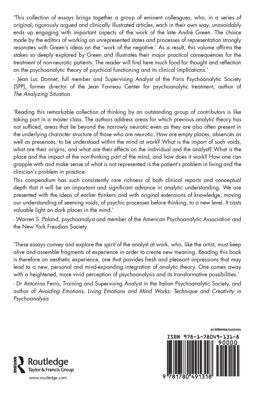 Rückseite: 9781780491318 | Unrepresented States and the Construction of Meaning | Levine (u. a.)
