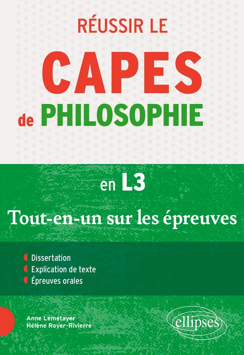 Cover: 9782340111318 | Réussir le CAPES de Philosophie | Anne Lemétayer (u. a.) | Taschenbuch