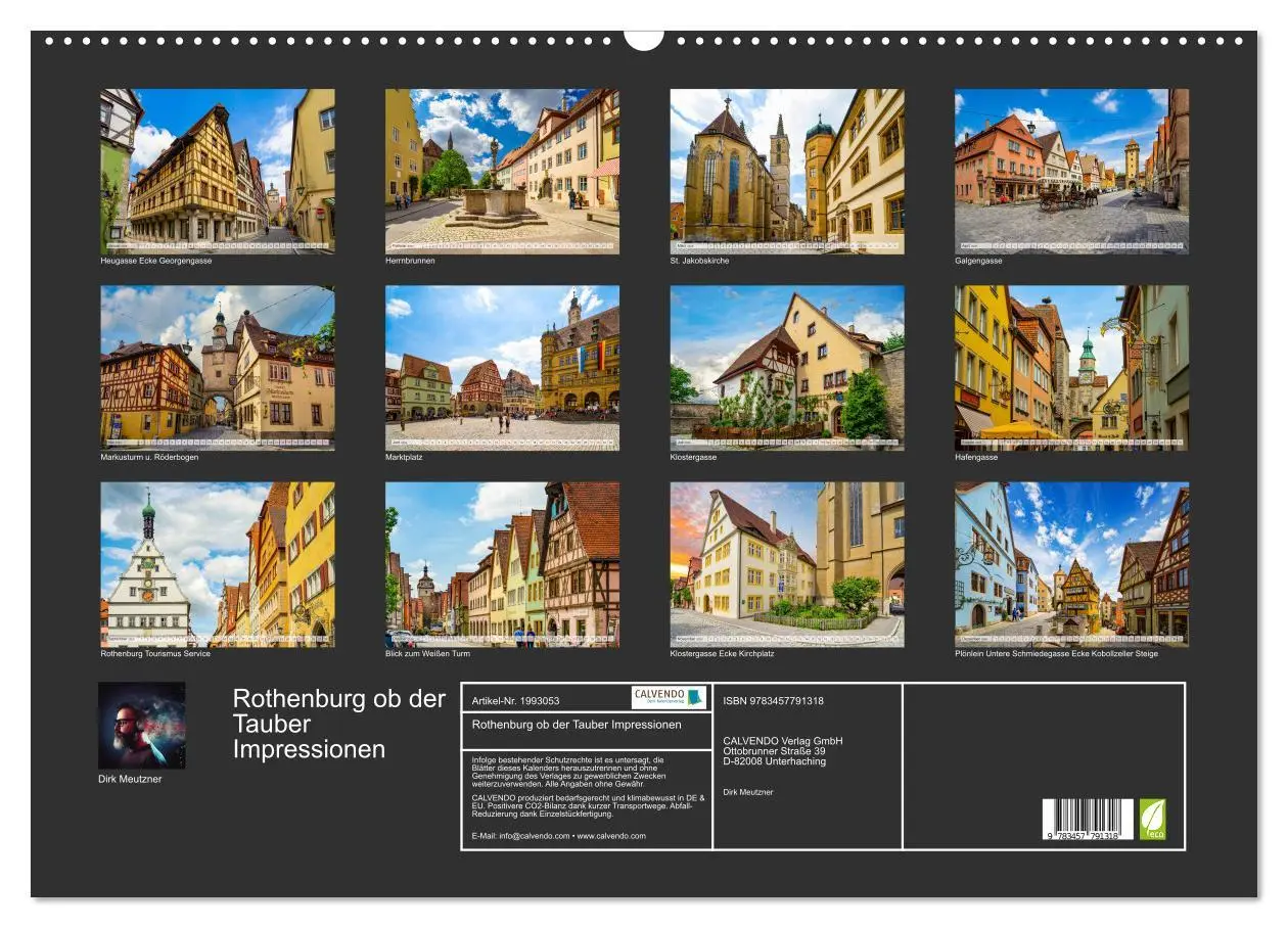 Bild: 9783457791318 | Rothenburg ob der Tauber Impressionen (Wandkalender 2026 DIN A2...