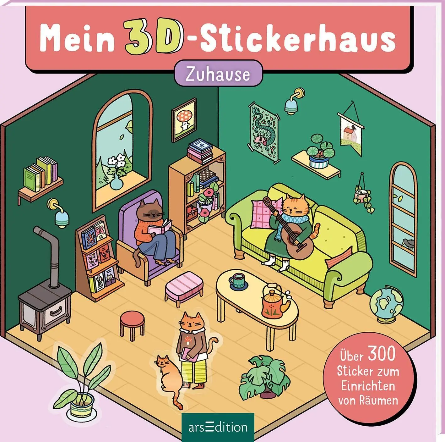 Cover: 9783845871318 | Mein 3D-Stickerhaus - Cozy Zuhause | Hannah Detterbeck | Taschenbuch