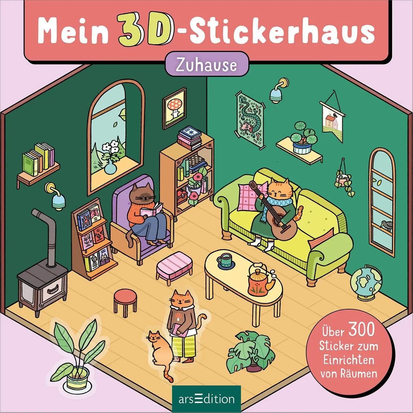 Bild: 9783845871318 | Mein 3D-Stickerhaus - Cozy Zuhause | Hannah Detterbeck | Taschenbuch
