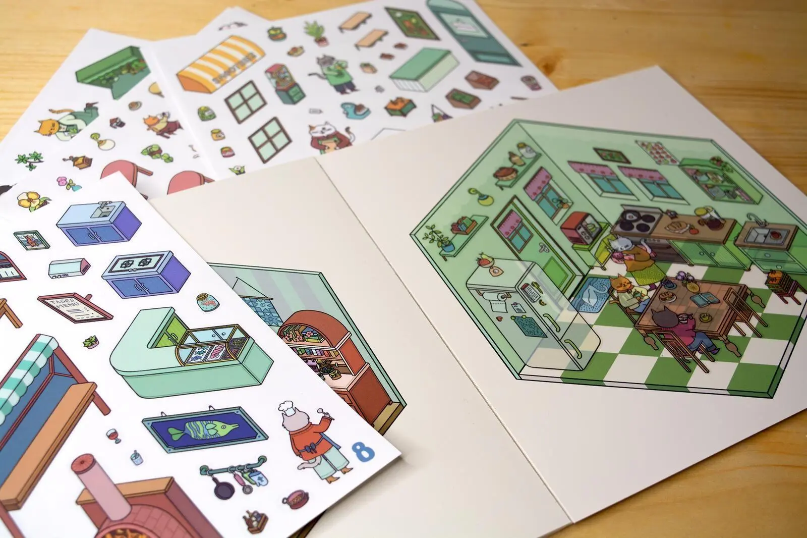 Bild: 9783845871318 | Mein 3D-Stickerhaus - Cozy Zuhause | Hannah Detterbeck | Taschenbuch