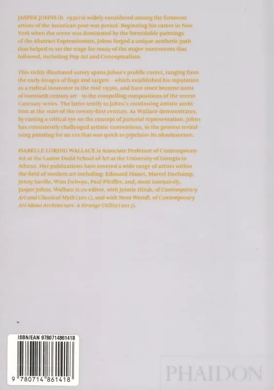 Rückseite: 9780714861418 | Jasper Johns | Phaidon Focus | Isabelle Wallace | Buch | Englisch