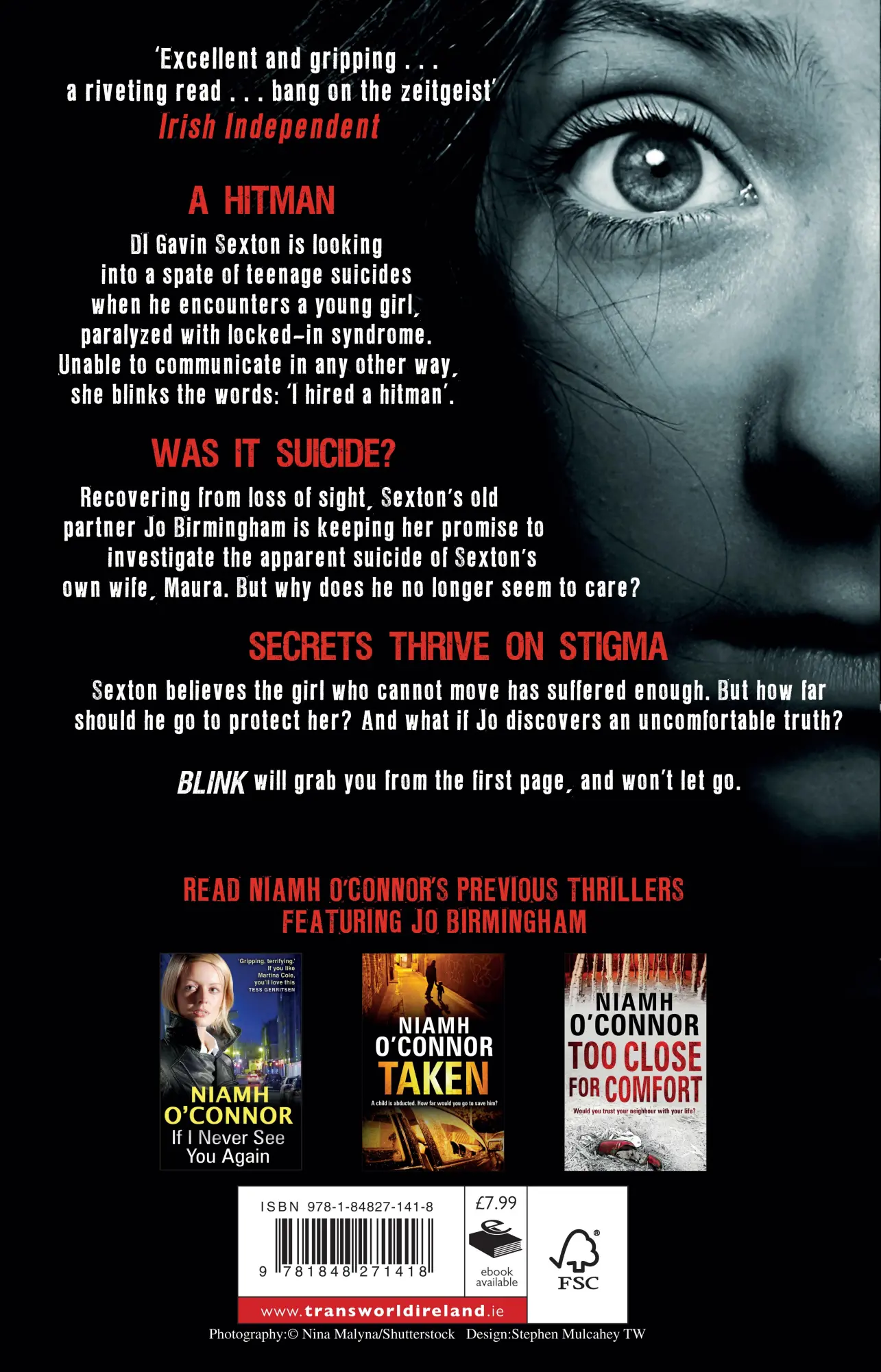 Rückseite: 9781848271418 | Blink | Niamh O'Connor | Taschenbuch | Englisch | 2014