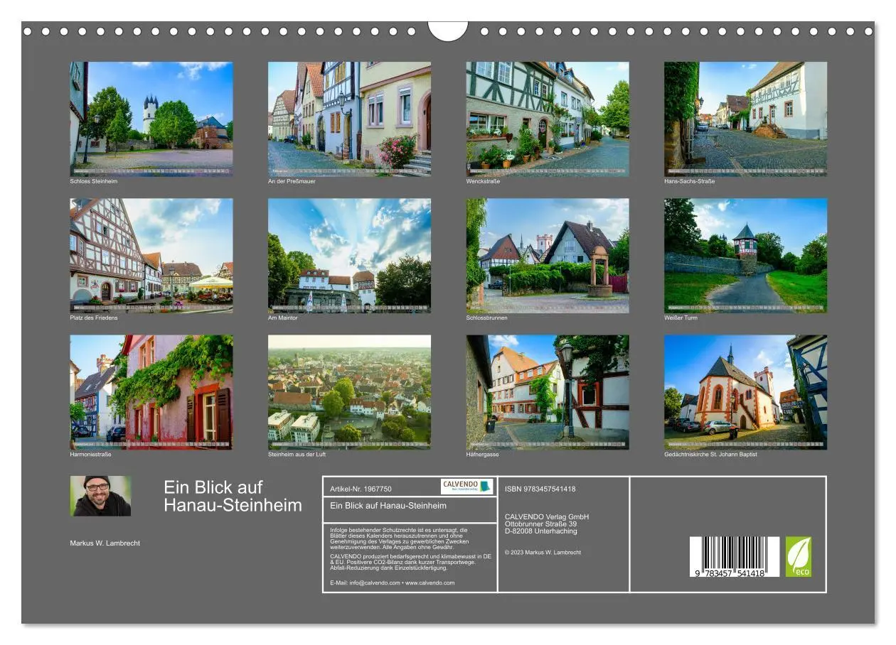 Bild: 9783457541418 | Ein Blick auf Hanau-Steinheim (Wandkalender 2026 DIN A3 quer),...
