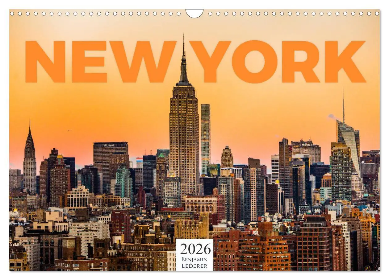 Cover: 9783457781418 | New York - Eine Weltstadt (Wandkalender 2026 DIN A3 quer), CALVENDO...