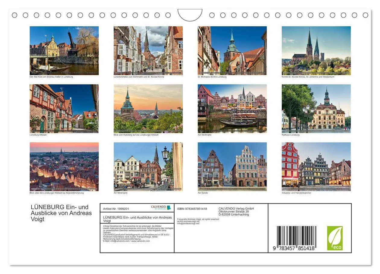 Bild: 9783457851418 | LÜNEBURG Ein- und Ausblicke von Andreas Voigt (Wandkalender 2026...