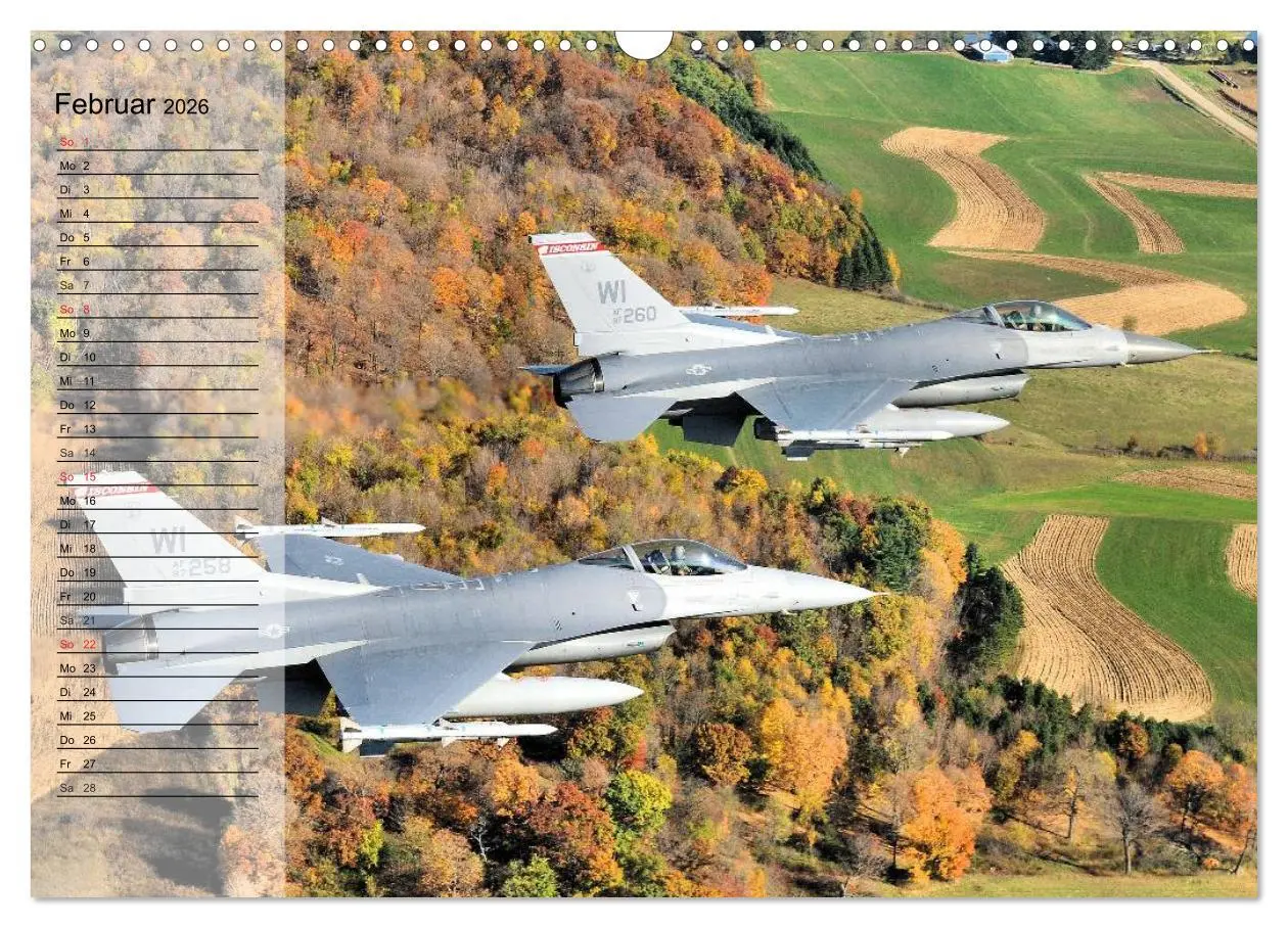 Bild: 9783516011418 | Kampfflugzeuge USA (Wandkalender 2026 DIN A3 quer), CALVENDO...